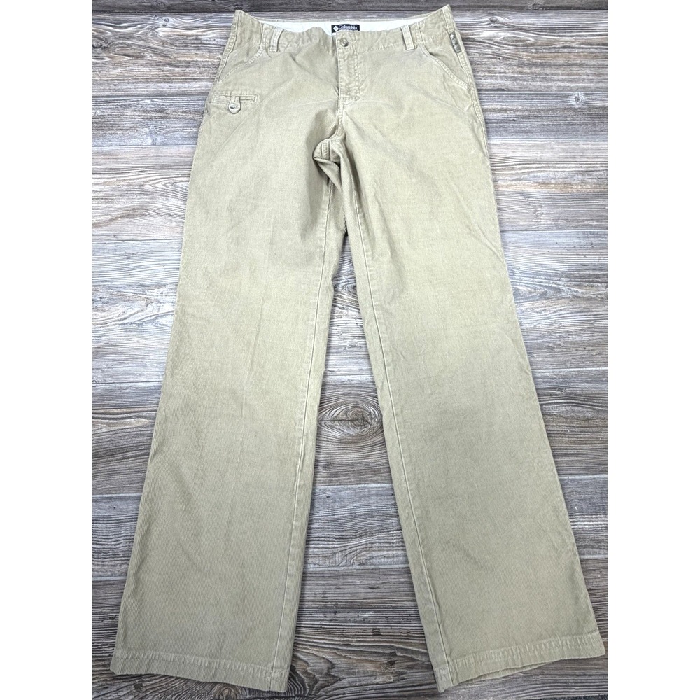Vintage Columbia Corduroy Pants Womens 10 Beige Straight Leg Autumn Fall Vibes
